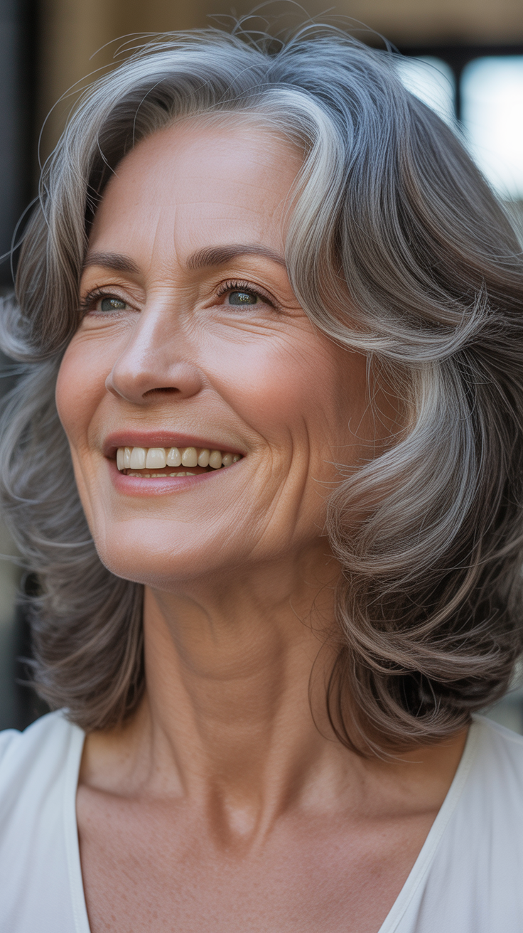 Youthful Medium-Length Hairstyles for Women Over 70 You'll Want to Copy