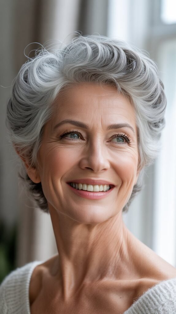 Voluminous Crown with Short Sides