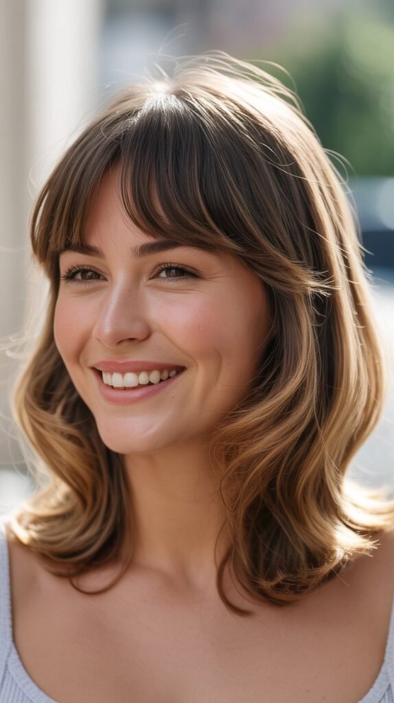 Medium Length with Bottleneck Fringe