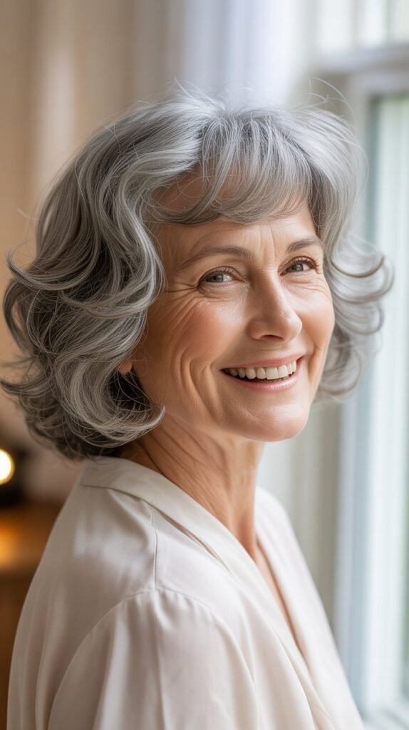 Soft Wavy Lob (Long Bob)