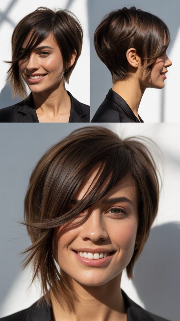 Asymmetrical Layers With Side-Swept Fringe