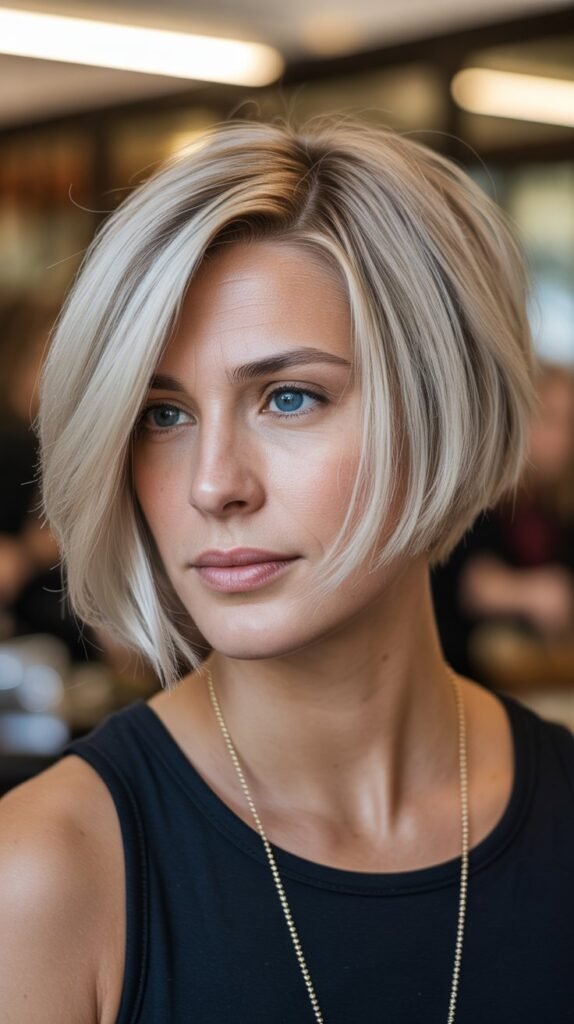 Angled Bob with Longer Front Pieces