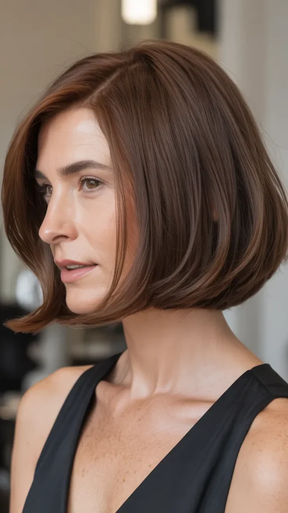 Soft Beveled Bob with Inward Layers