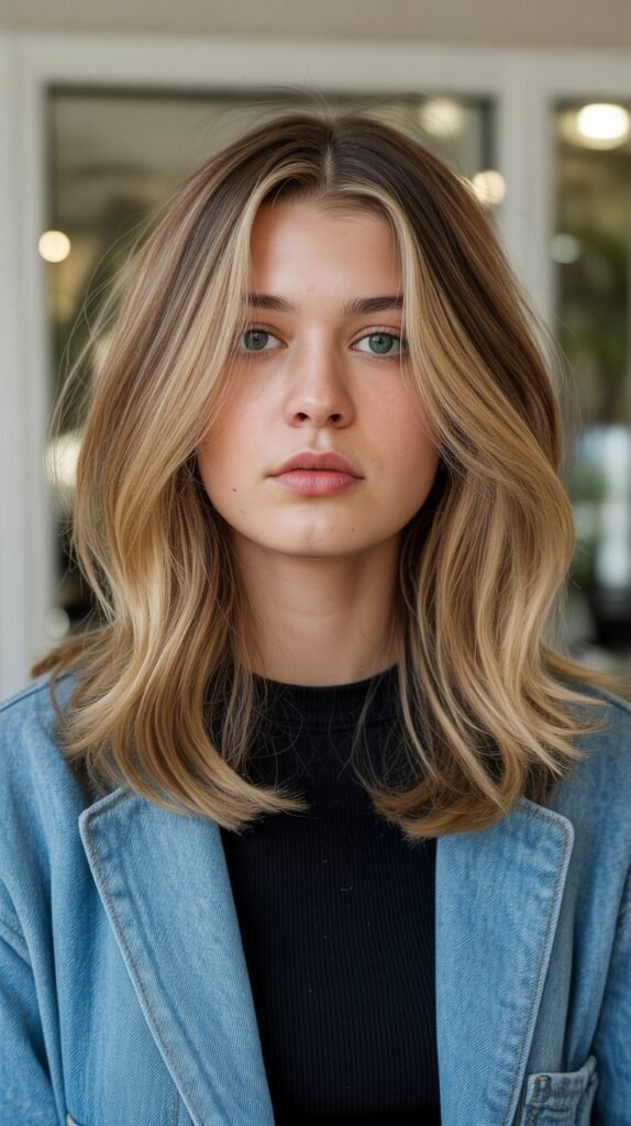  Blunt Cut with Strategic Face-Framing Layers