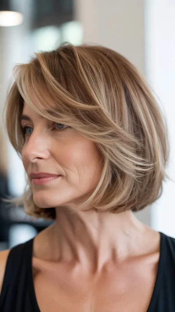 Curved Bob with Soft Undercut Details