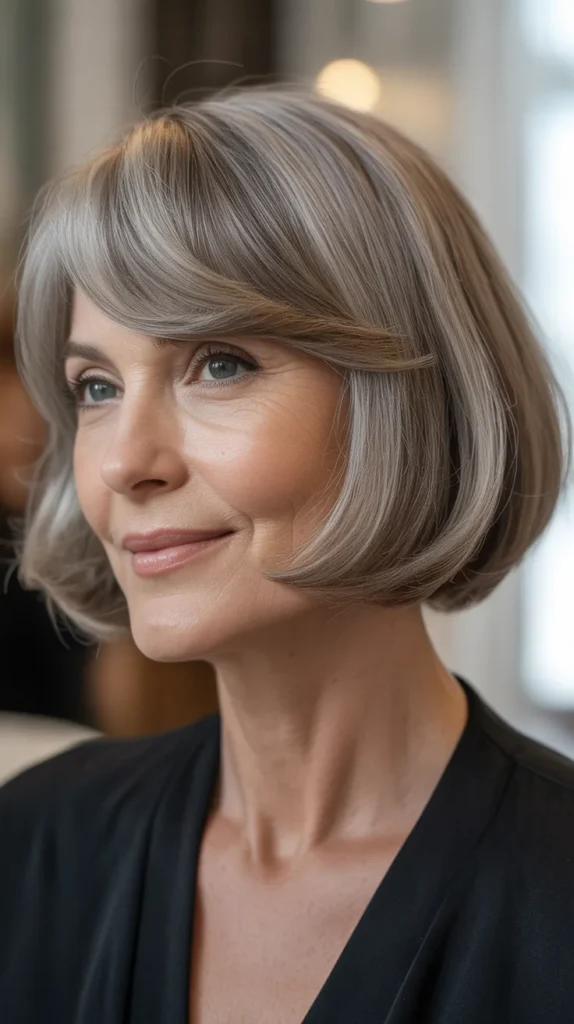 Bob with Side-Swept Bangs