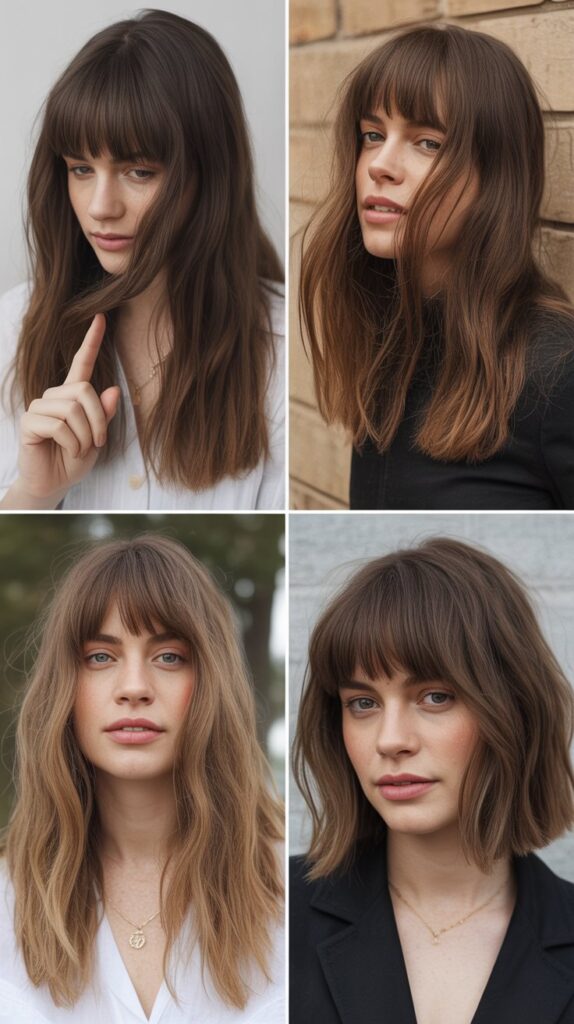 Air-Drying Wispy Bangs