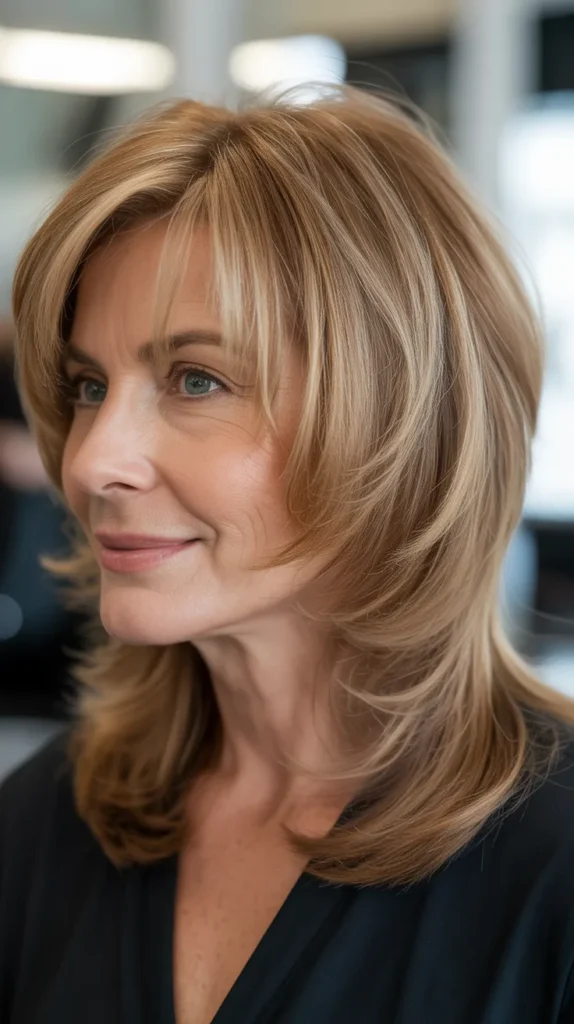 Graduated Layers with Face-Framing Highlights