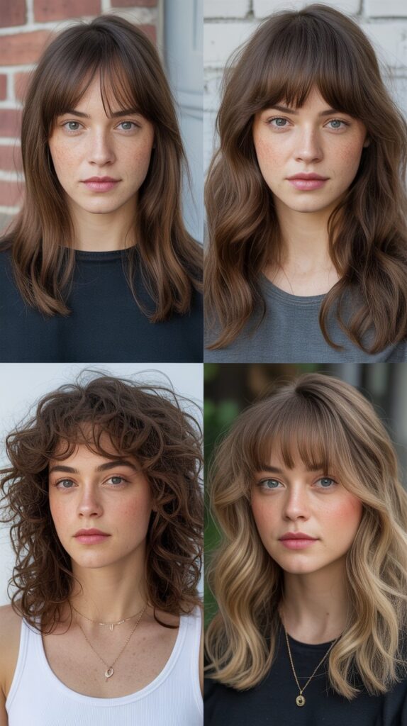 Wispy Bangs and Hair Texture Transitions