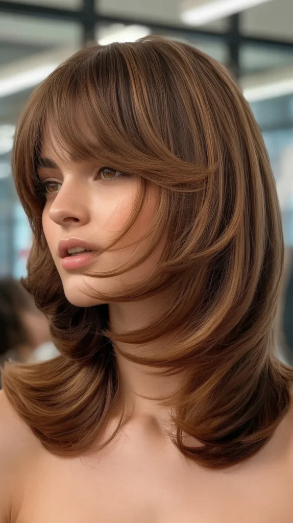  Layered Collarbone Cut with Soft Fringe