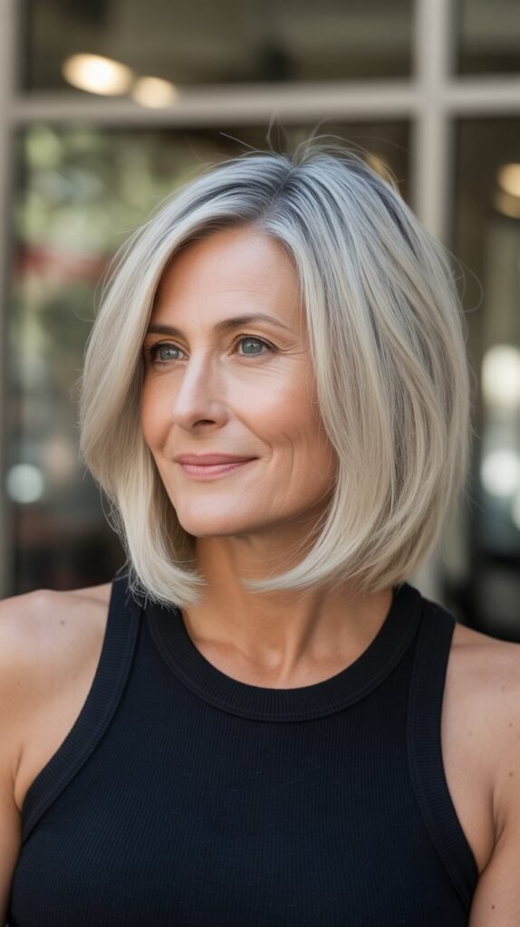 Long Bob with Deep Side Part
