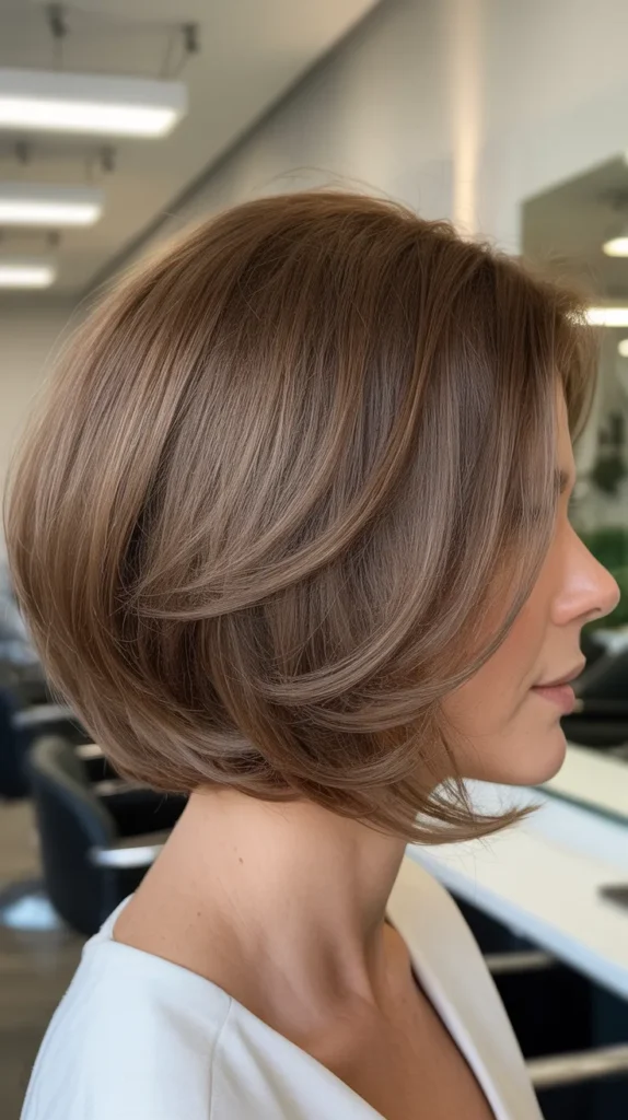 Rounded Bob with Graduated Layers