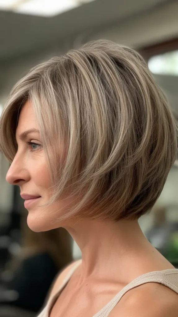 Piecy Textured Bob with Separated Layers