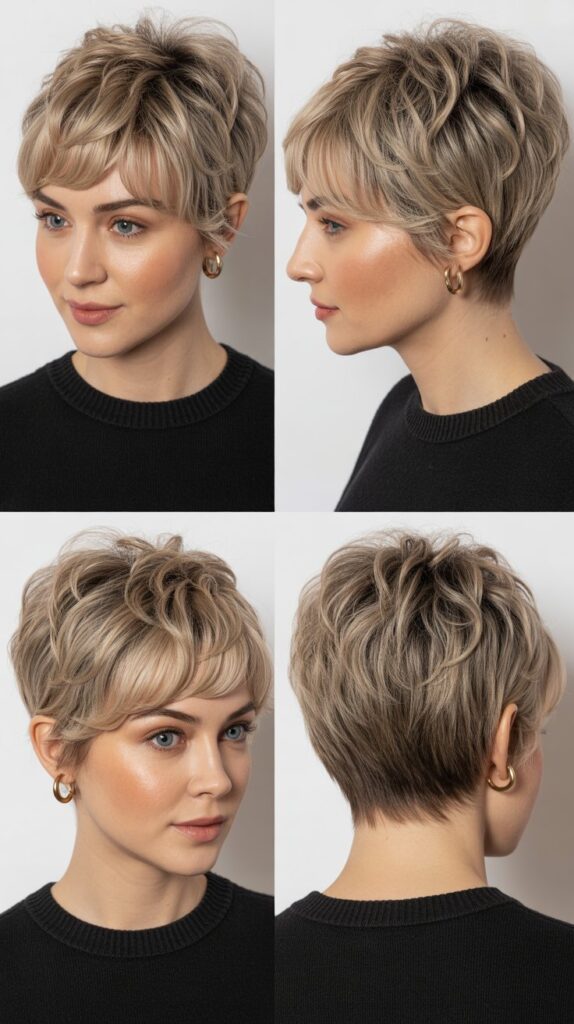 Textured Pixie-Shag Hybrid With Baby Bangs