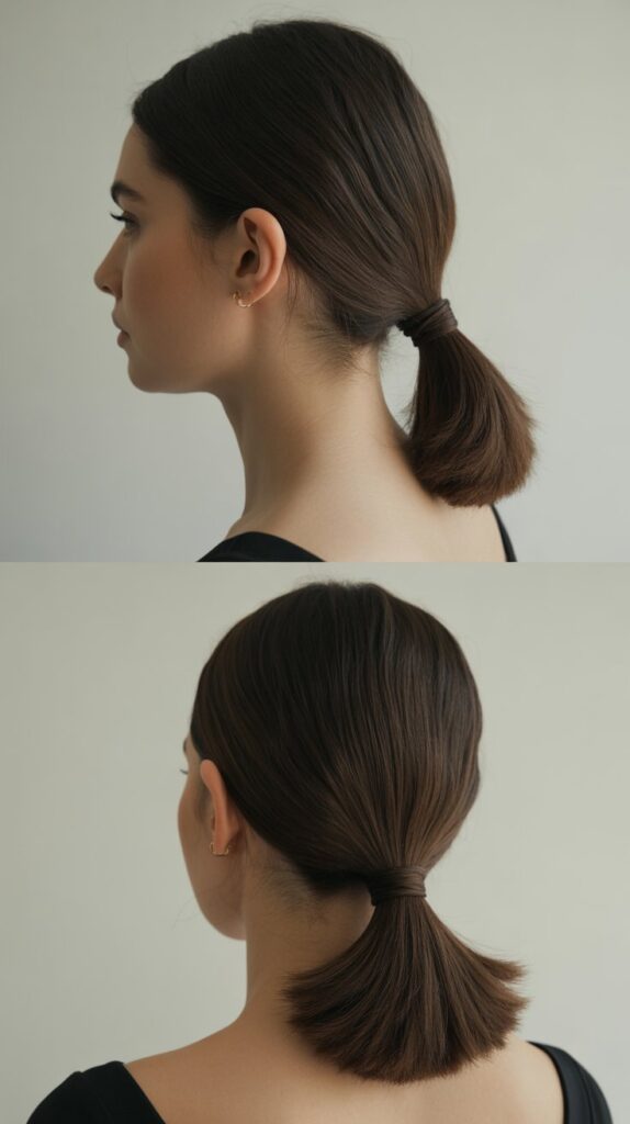 Sleek Low Ponytail