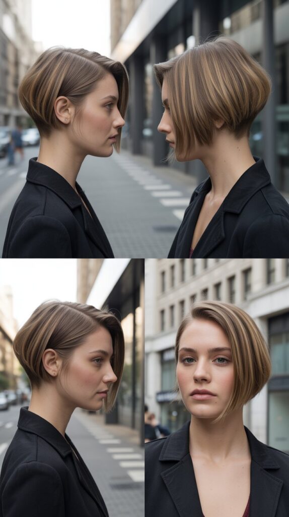 27 Everyday Medium-Length Hairstyles for Women That Are Low-Maintenance 11 Angled Bob with Longer Front Pieces
