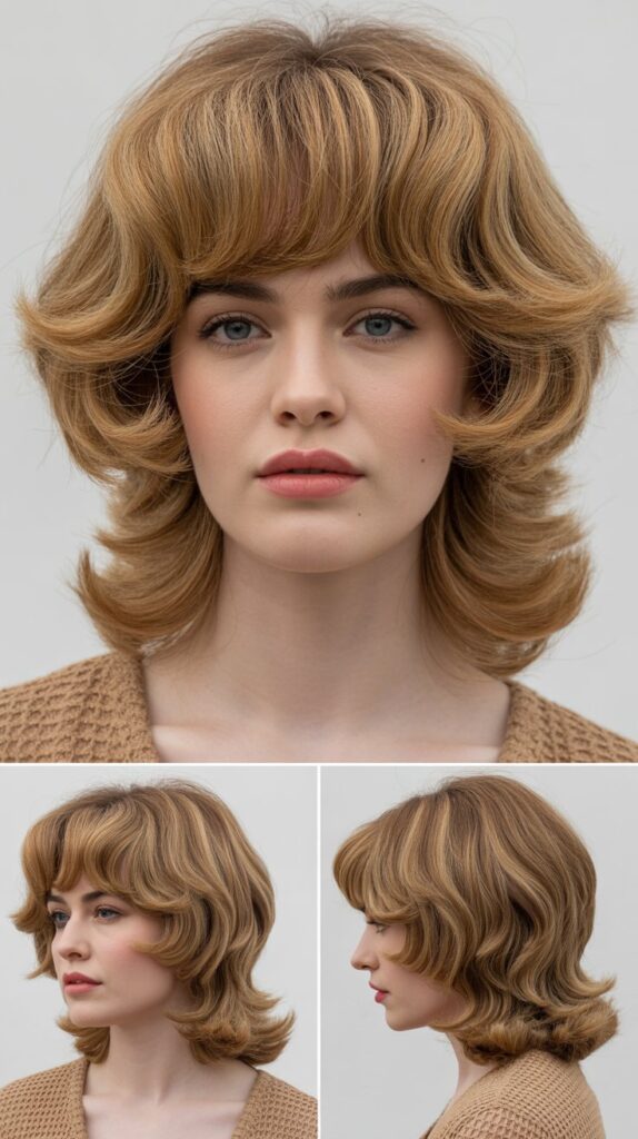 Textured Layers With Bardot Bangs