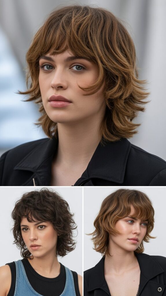 Choppy Layers With Baby Bangs