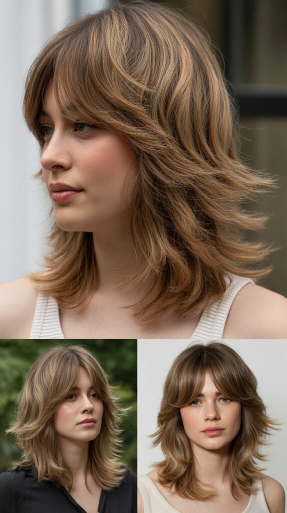 Dimensional Layers With Feathered Fringe