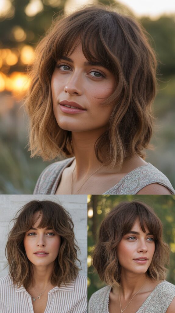 Bohemian Bangs with Undone Layers