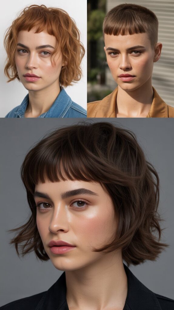 Micro Bangs with Medium Textured Lob