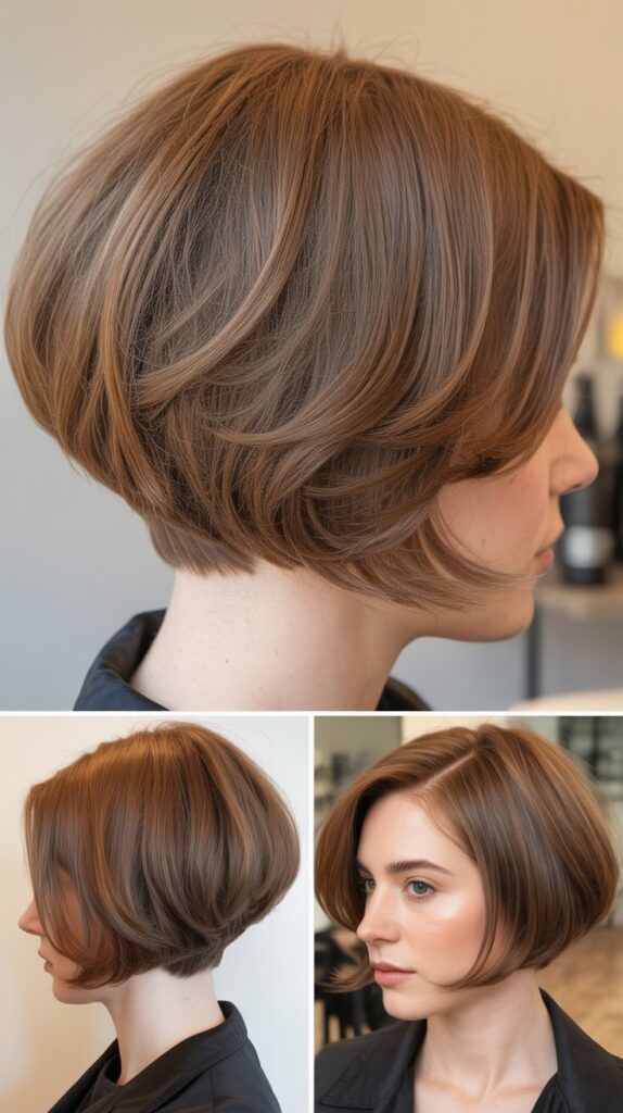 Graduated Bob With Stacked Back and Soft Front Layers