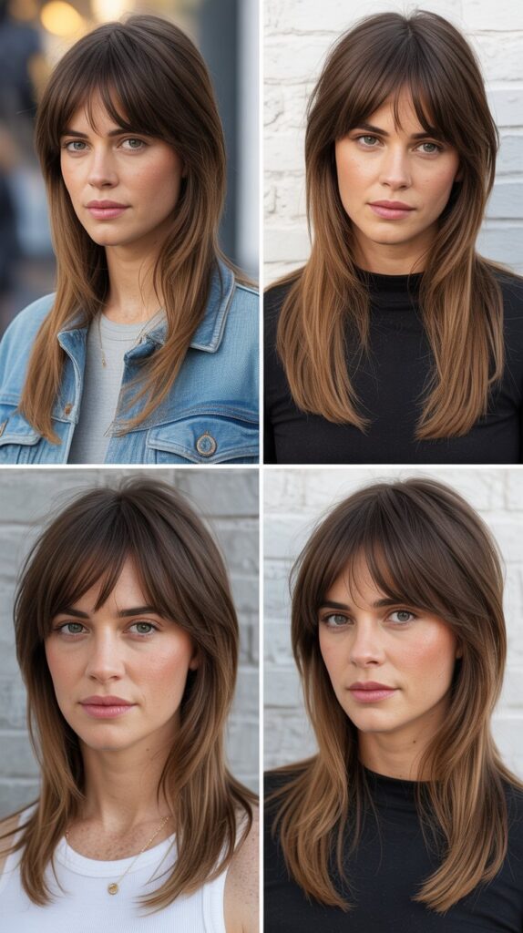 33 Best Long Haircuts With Flowy Front Layers 26 Long Layers With Micro Fringe