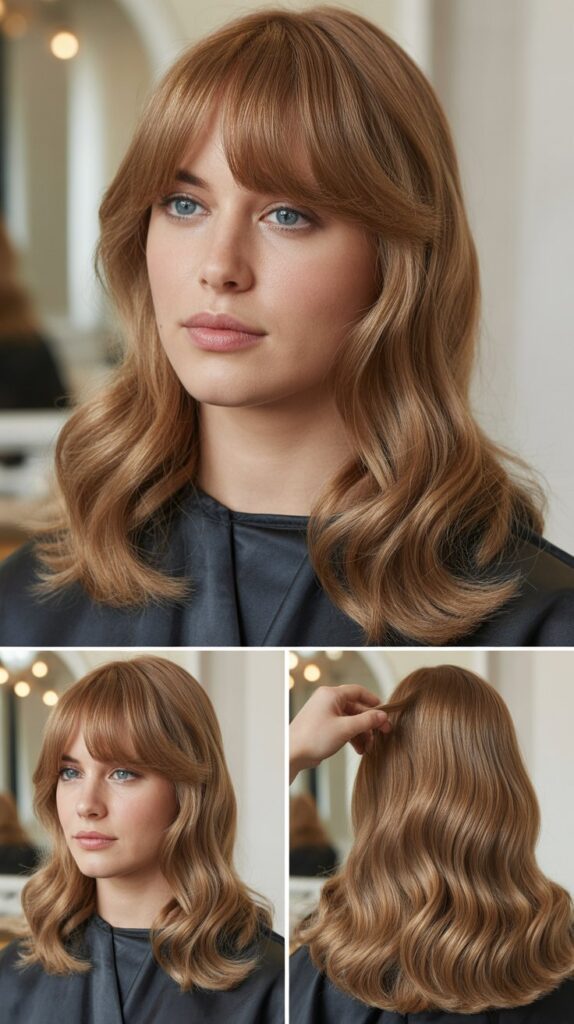 Textured Shag with Curtain Bangs