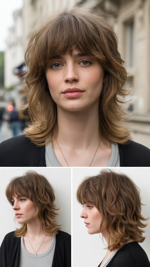 Tousled Layers With French Girl Bangs