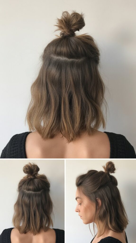 Textured Top Knot