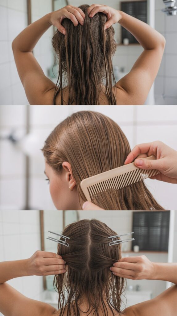 Cut Trendy Shag Layers at Home Easily 3 Preparing Your Hair Before Cutting
