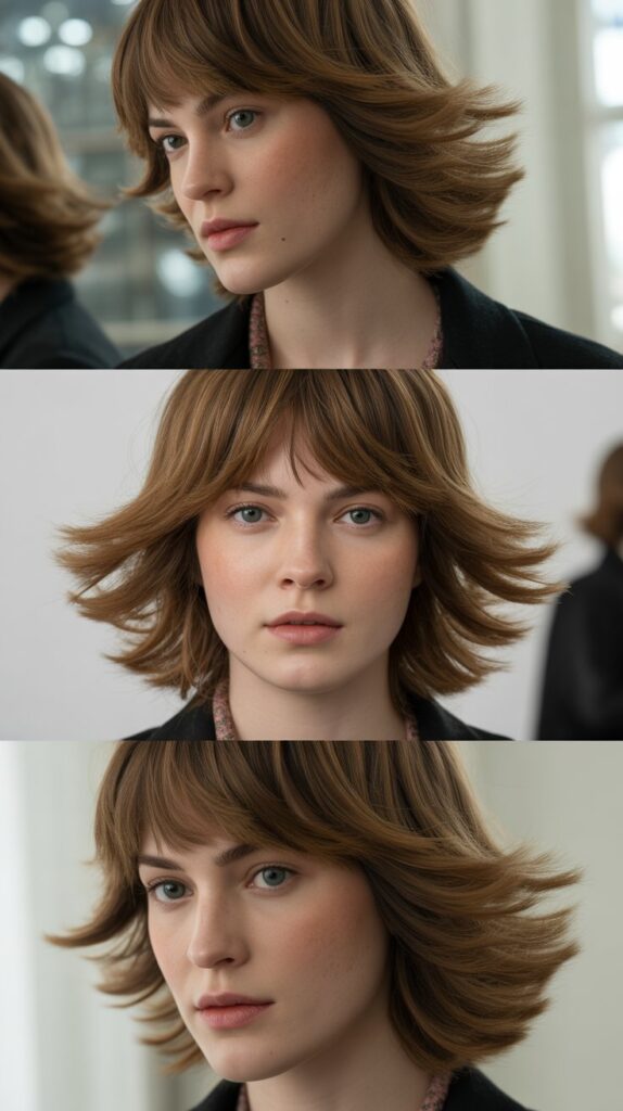 Medium Shag with Feathered Fringe