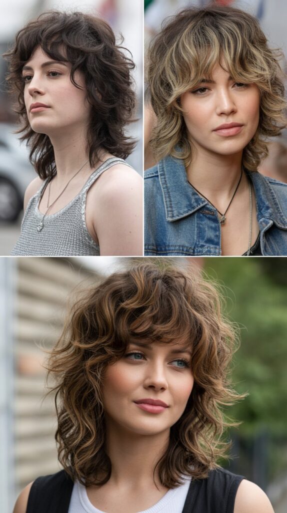 Shaggy Layers with Textured Bangs and Waves