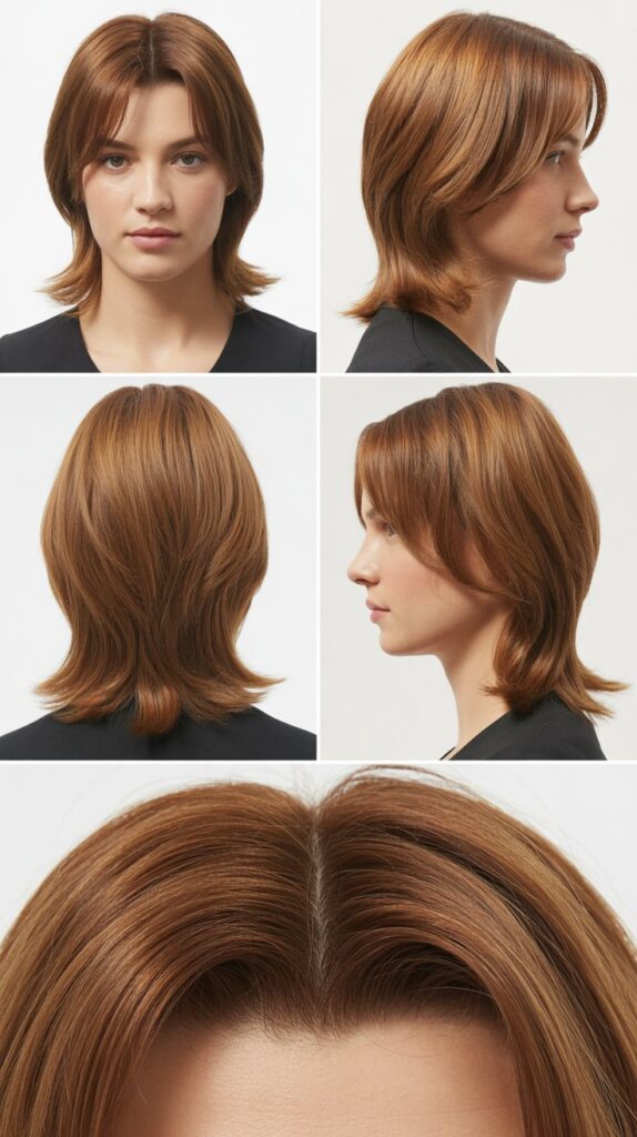 V-Shaped Layers With Arched Bangs