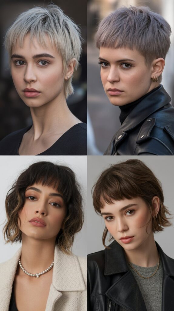 Choppy Micro Bangs with Razored Bob