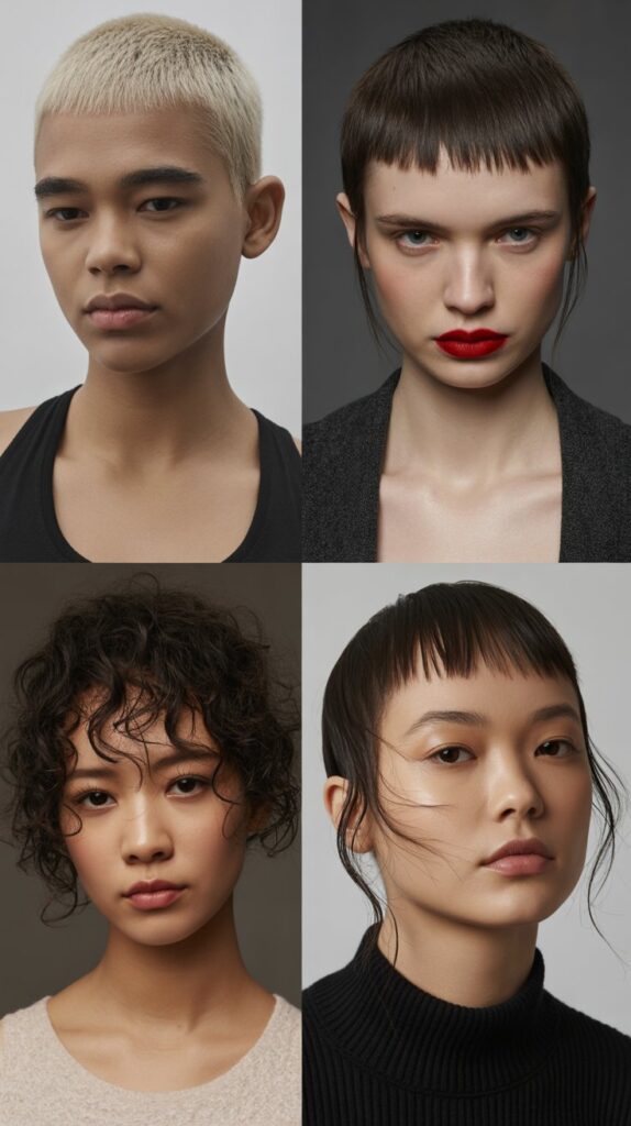 Collarbone-Length Cut with Micro Bangs