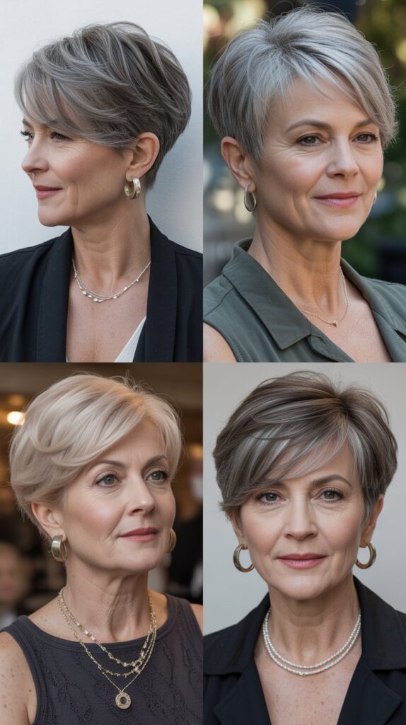 53 Most Flattering Hairstyles for Women Over 50 Right Now 31 Soft Undercut Pixie