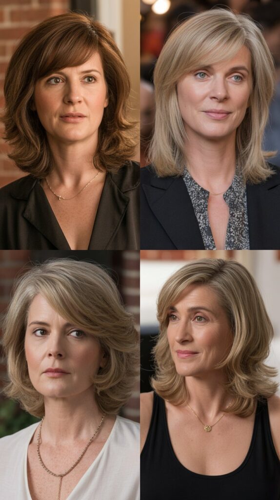 53 Most Flattering Hairstyles for Women Over 50 Right Now 3 Shoulder-Length Layers