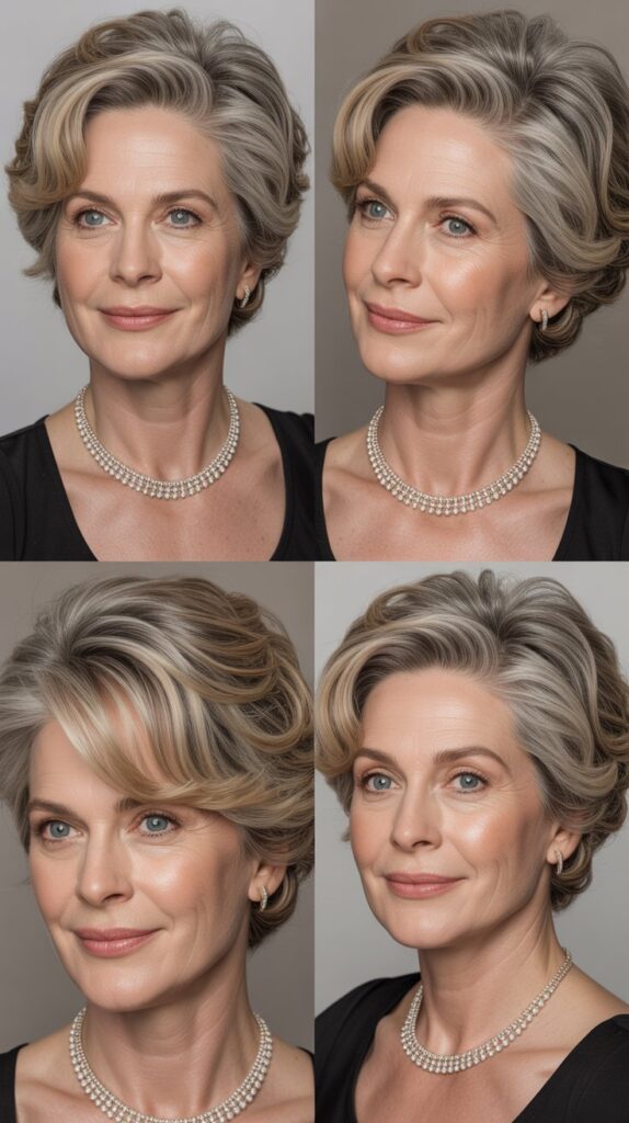 53 Most Flattering Hairstyles for Women Over 50 Right Now 43 Voluminous Crown with Sleek Ends