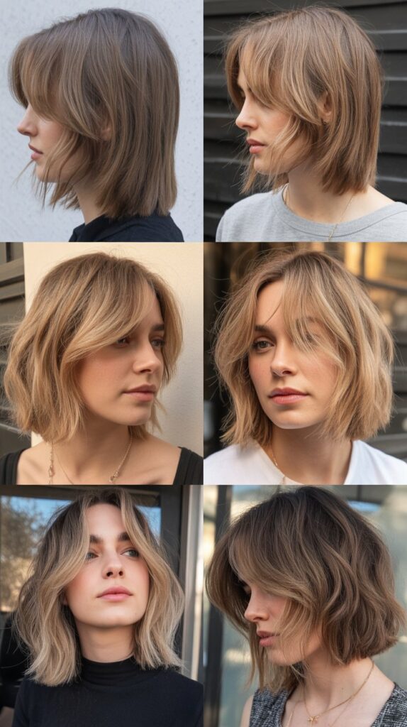 Razored Long Bob With Wispy Front Layers