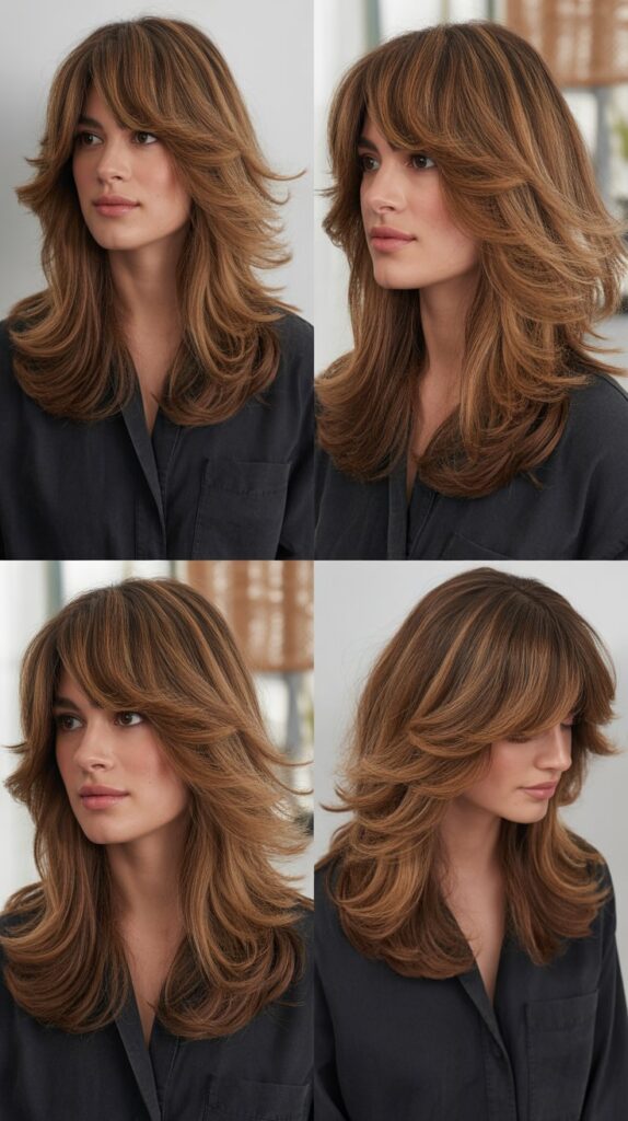 Voluminous Layers With Curtain Fringe