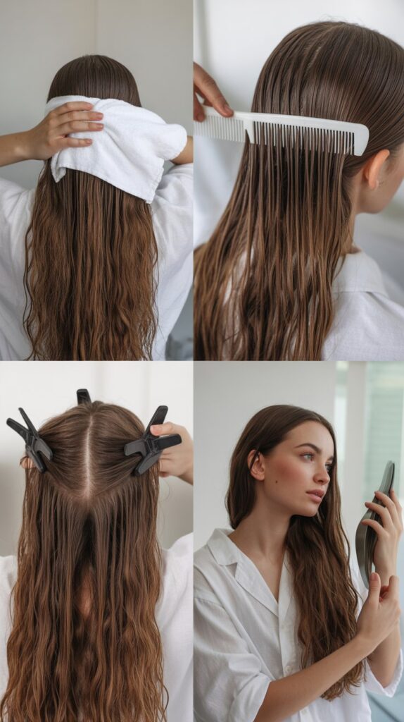 How to Cut Long Layers Yourself Without Mistakes 4 Preparing Your Hair Before the First Cut