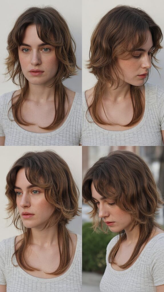 Graduated Medium Cut with See-Through Bangs