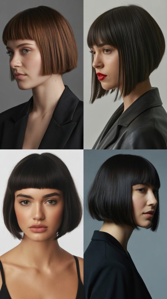 Precision Bob with Asymmetrical Bangs