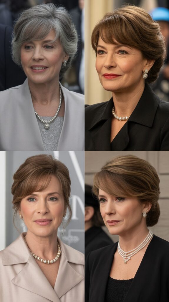 37 Wispy Bangs for Women Over 50 That Instantly Soften the Face 33 Wispy Bangs for Formal Events