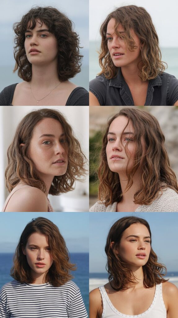 27 Everyday Medium-Length Hairstyles for Women That Are Low-Maintenance 7 Beachy Waves at Shoulder Length