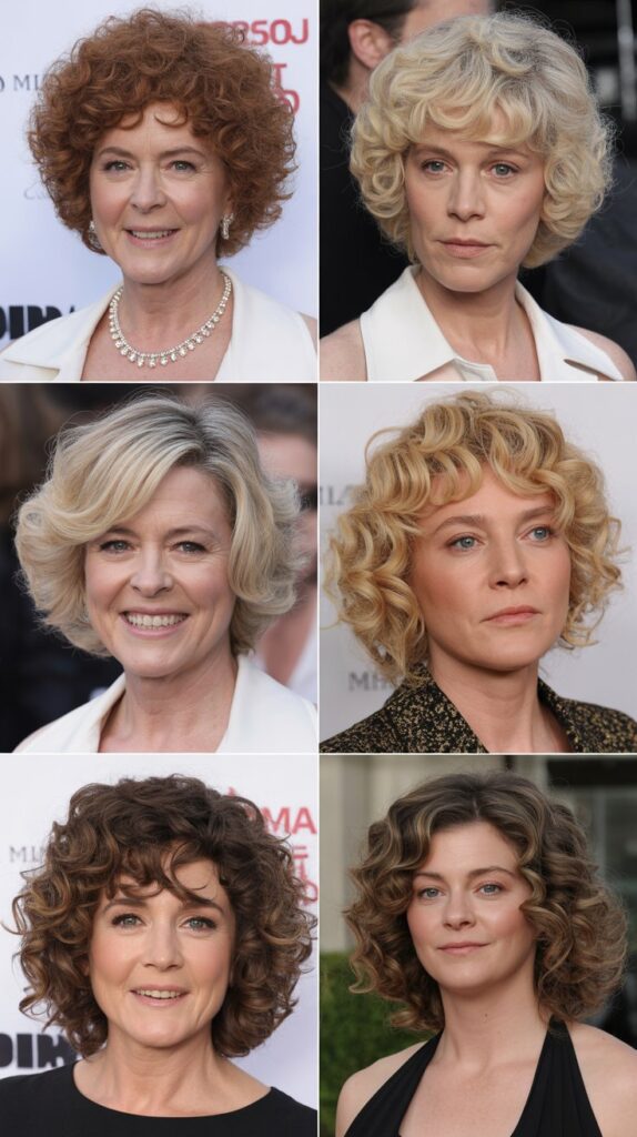 53 Most Flattering Hairstyles for Women Over 50 Right Now 34 Bouncy Curls with Volume