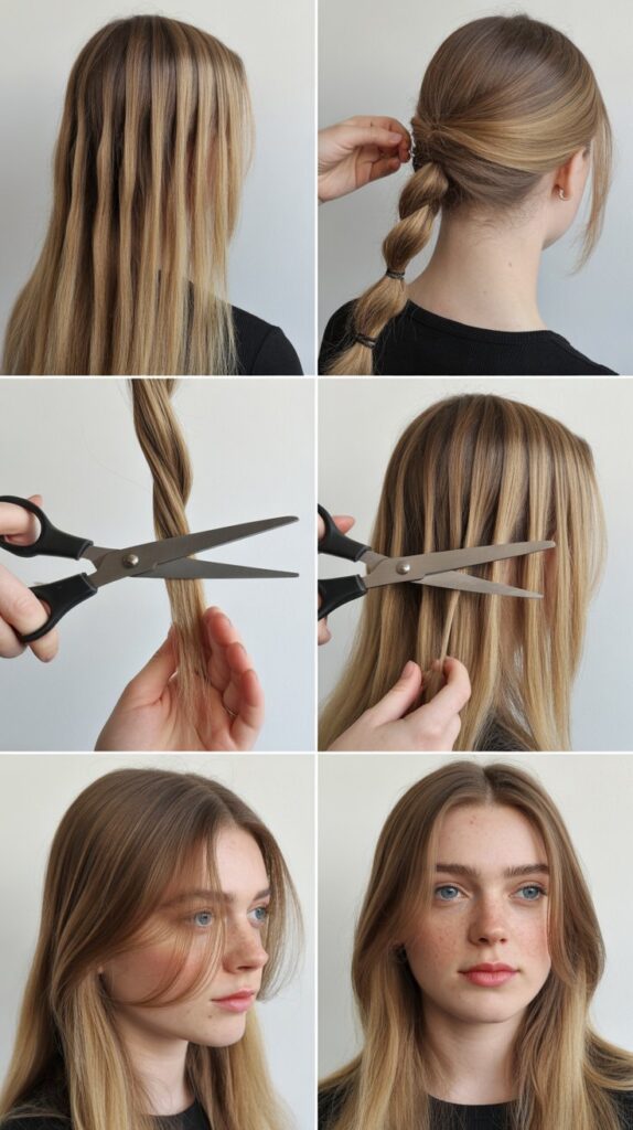 Add Volume Fast: Easy At-Home Layer Cutting Trick 5 The Twist and Cut Technique for Subtle Dimension