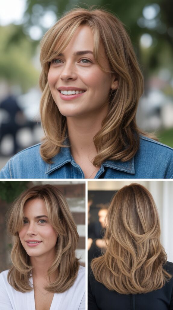 Side Bangs with Uniform Layers