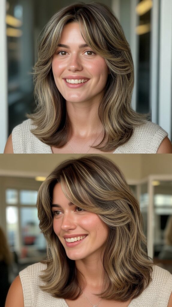 Textured Shag Layers at Front Only